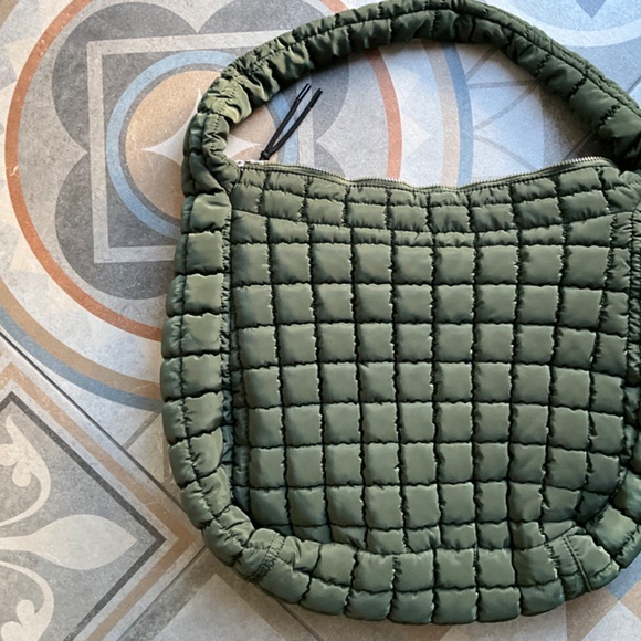 Free People Movement Quilted Carryall Bag in Army - Picture 10 of 11